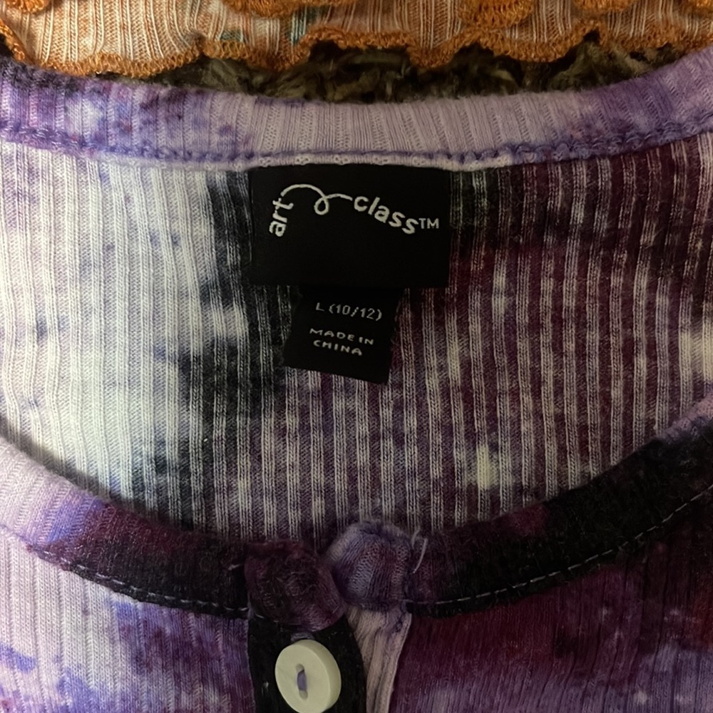 (8) Art Class Ribbed Henley Long sleeve shirts - Picture 2 of 4